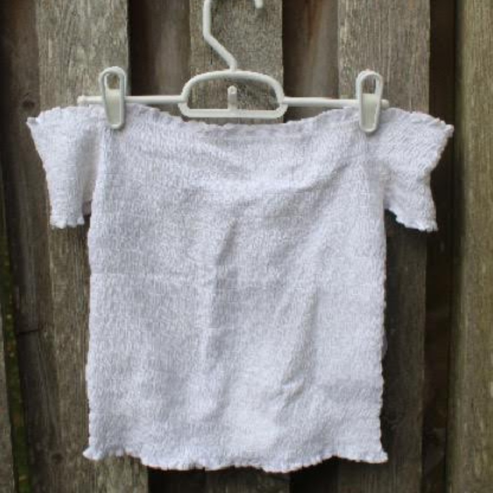 Guess smocked crop top